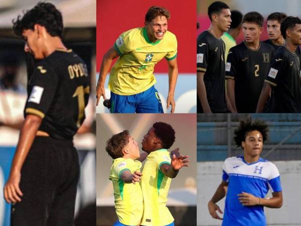 La Selección Nacional de Honduras cayó por marcador de 7-0 ante Brasil en el Mundial de Qatar Sub-17. Las mejores postales que dejó el partido.