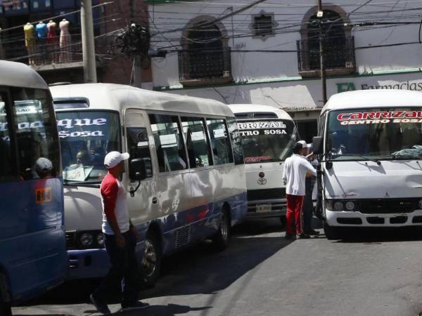 Datos del IHTT indican que unas 300,000 personas utilizan el transporte público en la capital de Honduras.