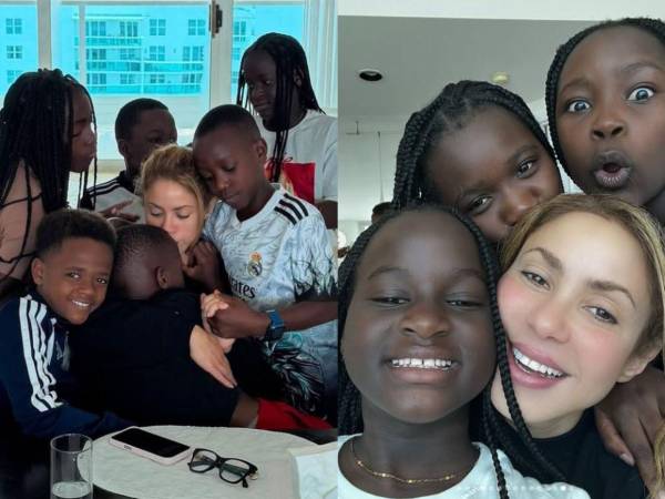 Estos últimos días han estado llenos de un amor inexplicable, escribió la artista colombiana junto con varias imágenes de la convivencia con los niños del grupo ugandés Ghetto Kids.