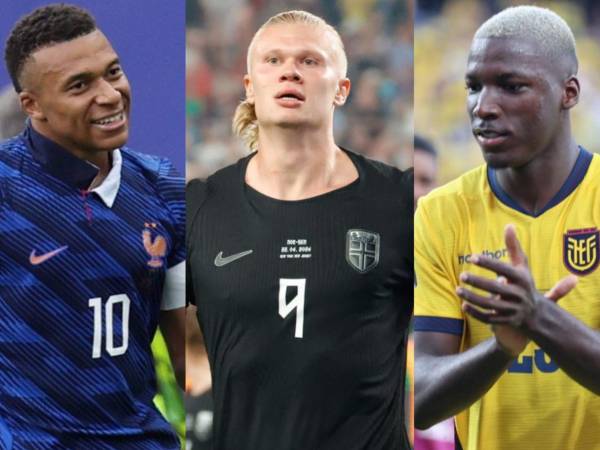 Kylian Mbappé, Erling Haaland y Moisés Caicedo, las grandes figuras de la jornada mundialista de este martes.