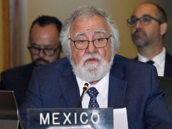 El embajador permanente de México ante la OEA, Alejandro Encinas Rodríguez,