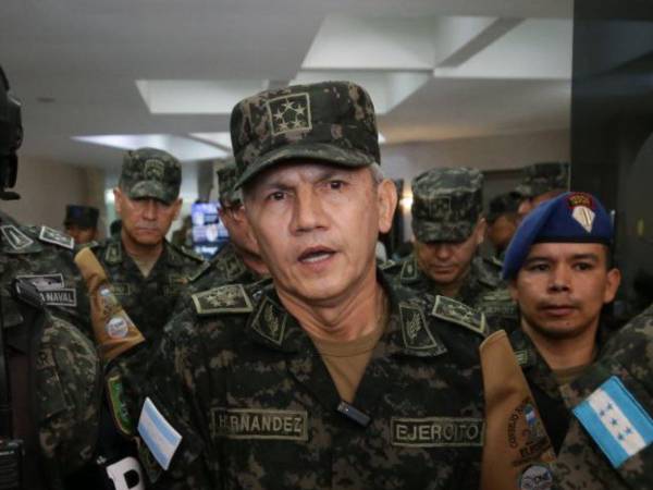 Roosevelt Hernández, jefe del Estado Mayor Conjunto de Honduras.