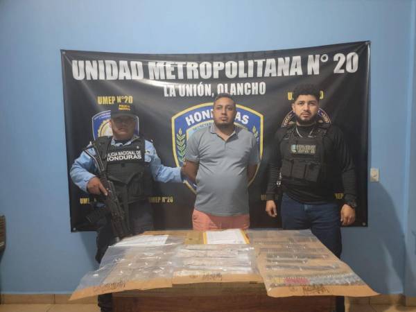 El comerciante de 30 años de edad, fue capturado por agentes de la Dirección Policial de Investigaciones (DPI) en un allanamiento de morada ejecutado en el municipio de Mangulile, Olancho.