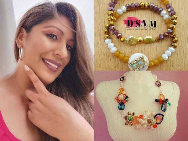 Dunia Molina es una periodista, joyera y madre que destaca con accesorios exclusivos.