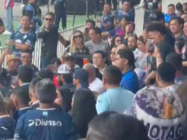 Así fue el altercado en la final del fputbol hondureño.