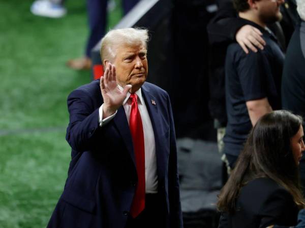Trump asistió a la final del fútbol americano del año pasado en Nueva Orleans, entre los Kansas City Chiefs y los Philadelphia Eagles.