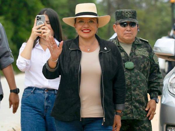 La presidenta Xiomara Castro estuvo en el departamento de Cortés, al norte del país.