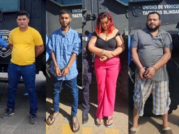 Los cuatro sospechosos fueron aprehendidos en distintos operativos simultáneos.
