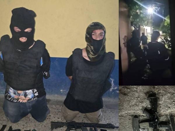 Dos de los supuestos miembros de la pandilla 18 que dispararon contra la Policía Nacional fueron detenidos por las autoridades.