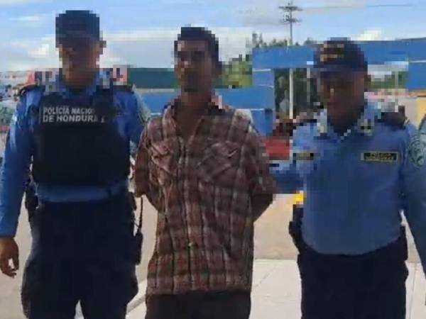 El sujeto fue remitido a Tegucigalpa donde se le presentará ante un juez competente.