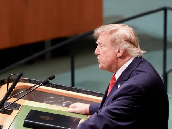El presidente de Estados Unidos, Donald Trump, habló durante la Asamblea General de la ONU.