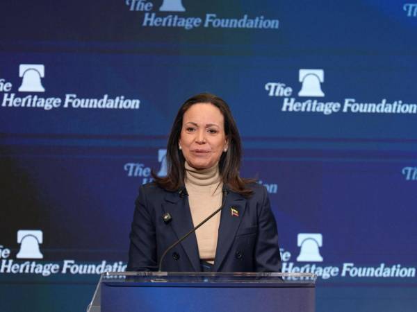 María Corina Machado dio una conferencia de prensa desde Estados Unidos.