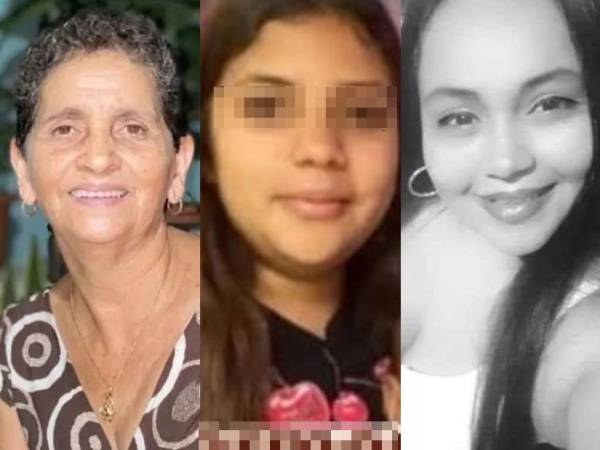 Doña Isidora, Carmen y Lissi fueron víctimas de la violencia que impera en Honduras.