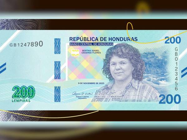 De manera gradual será puesto a circulación el nuevo diseño del billete de 200 lempiras.
