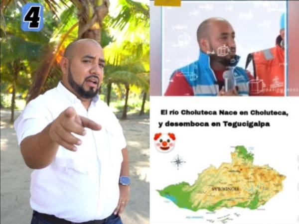 El ministro de Educación, Daniel Sponda, hizo un top 5 de los memes que le llovieron por el “error” geográfico donde le cambió la dirección al cauce del río Choluteca.