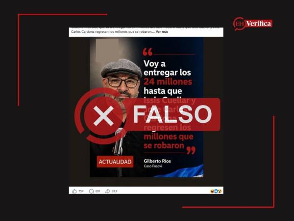 Captura de pantalla a una publicación de Facebook, hecha el 7 de agosto de 2026, adaptada a esta cartela.