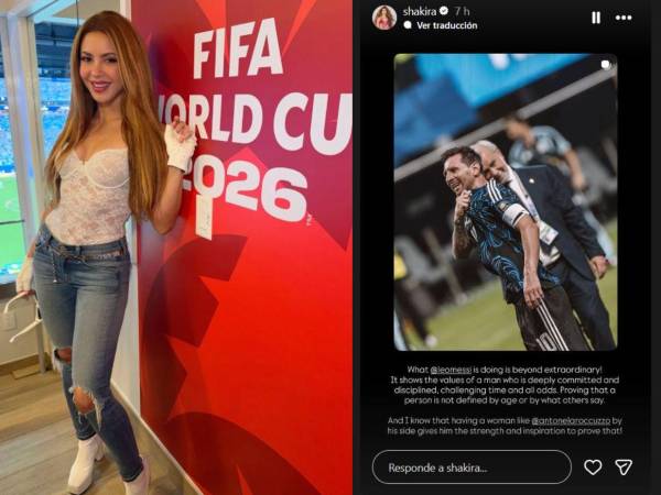 La cantante colombiana Shakira dedica emotivo mensaje a Messi en su cuenta de Instagram: Lo que Leo Messi está haciendo es más que extraordinario!”.