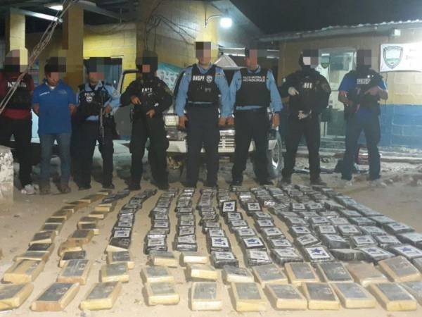 Los paquetes de droga estaban marcados con el logo de un elefante y una estrella con el número 7.