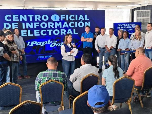 María Antonieta Mejía brindó una conferencia de prensa este sábado para pedir que el escrutinio sea observado por todos.