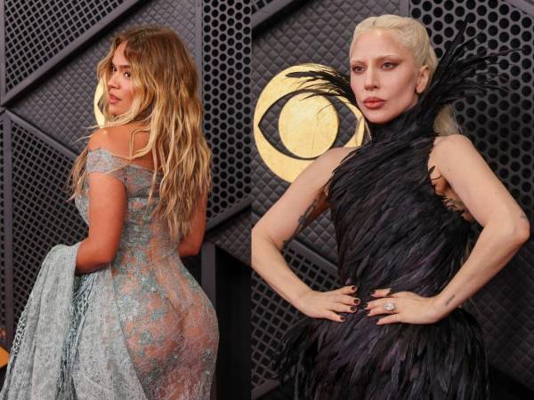 Las arriesgadas transparencias de Chappell Roan y Karol G, junto al imponente vestido de plumas de Lady Gaga, contrastaron con la sobriedad de Billie Eilish y la silueta clásica adornada con pedrería de Sabrina Carpenter en la alfombra roja de los Premios Grammy, celebrados la noche del domingo en Los Ángeles.