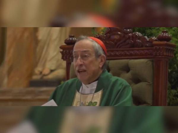 El cardenal Óscar Andrés Rodríguez envió un mensaje a los candidatos presidenciales.