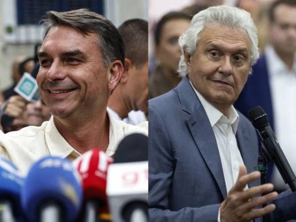 Flávio Bolsonaro sumó el respaldo del exgobernador de Goiás Ronaldo Caiado rumbo al balotaje del 25 de octubre.