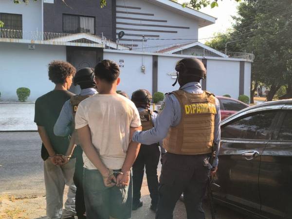 Los tres miembros de la Mara Salvatrucha fueron detenidos por agentes de la Dipampco.