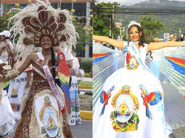 Los estudiantes de diferentes escuelas de San Pedro Sula vistieron llamativos y creativos trajes que no pasaron desapercibidos por los espectadores. Las fotografías de los mejores trajes a continuación.