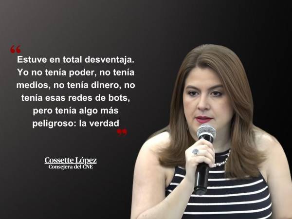 La consejera del Consejo Nacional Electoral (CNE), Cossette López, se presentó como testigo ante la Comisión Especial de Juicio Político este miércoles 15 de abril en el Congreso Nacional.