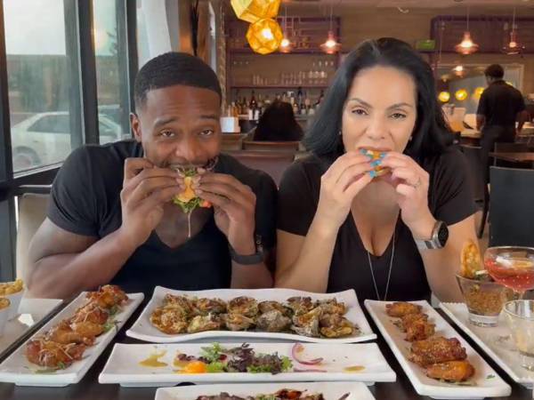 Patrick Blackwood y NinaUnrated segundos antes del accidente.