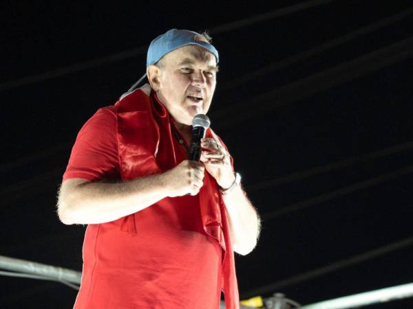 El candidato presidencial ultraderechista Rafael López Aliaga.