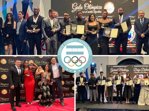 La ceremonia se llenó de galardones a los mejores deportistas de Honduras.