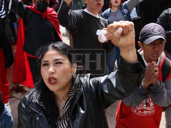 Entre consignas y pancartas, militantes del Partido Libertad y Refundación (Libre) se posicionaron frente a las instalaciones del CNE para exigir un recuento de votos para Jorge Aldana, argumentando que fue el verdadero ganador de la Alcaldía Municipal del D.C., a pesar de que el ente electoral declaró como nuevo edil a Juan Diego Zelaya del Partido Nacional.