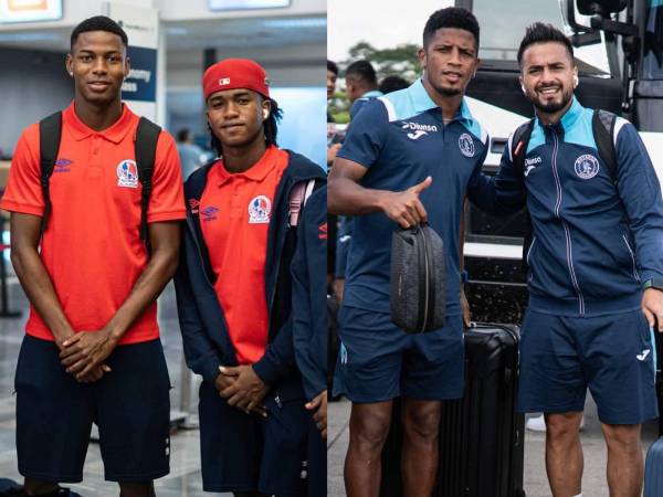 Los equipos capitalinos viajaron partieron este día del aeropuerto Ramón Villeda Morales.