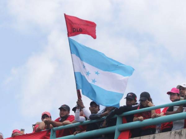 Sindicatos de varias secretarías de Estado y simpatizantes provenientes del interior del país llegaron a la capital para participar en la marcha convocada por Libre.