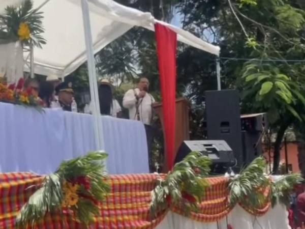 El discurso proclamado por el viceministro de Educación en la conmemoración del Día del indio Lempira causó rechazo en los espectadores.