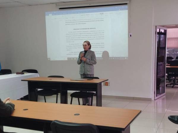 La magistrada Odalis Nájera presentó sus resultados de gestión y entregó la coordinación de la Sala Laboral-Contencioso Administrativo a su homólogo, Roy Pineda.