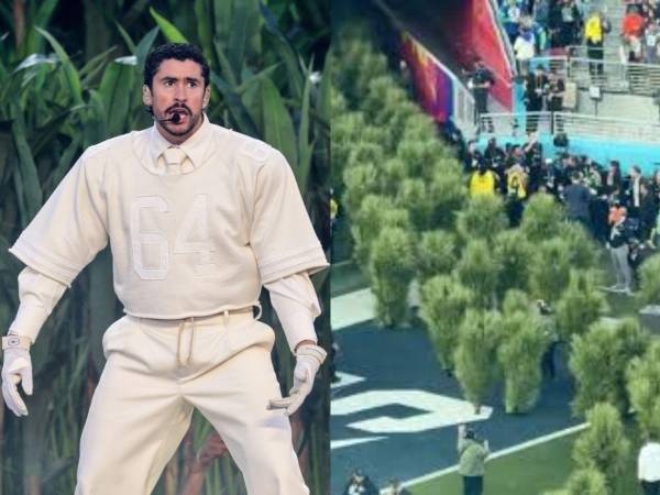 Los extras que interpretaron la vegetación del escenario montado por Bad Bunny en el Super Bowl LX generaron curiosidad sobre las condiciones laborales detrás de la producción del evento televisivo más visto a nivel mundial.
