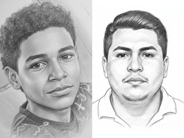 En los retratos aparecen Alias “Frijol” y Héctor Moreno, este último sería el jefe de la banda criminal.