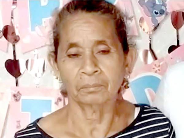 Sipriana Molina Milla tenía 74 años de edad; la mujer murió atropellada por una motocicleta.