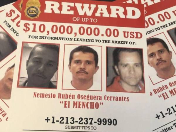 El Mencho era uno de los criminales más buscados por autoridades mexicanas y estadounidenses