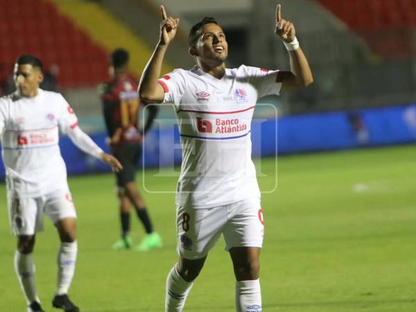 Edwin Rodríguez anotó su segundo gol en este torneo con el Olimpia.