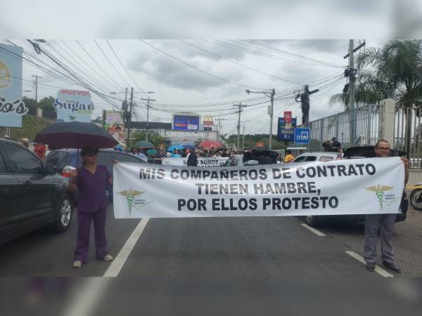 Este jueves, los médicos salieron a las calles en varios puntos del país.