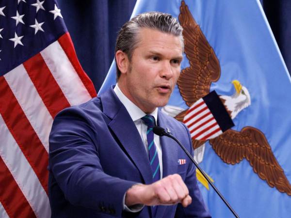El secretario de Guerra de EE.UU., Pete Hegseth.