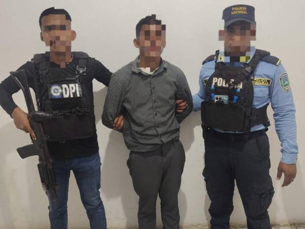 El sujeto fue detenido por agentes de la Dirección Policial de Investigaciones (DPI)