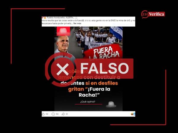 Captura de pantalla a una publicación de Facebook hecha el 24 de agosto de 2026.