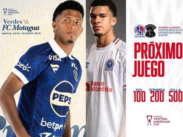 Motagua y Olimpia debutan en la Copa Centroamericana este martes 28 de julio.