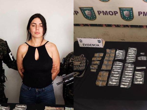 Una joven fue detenida en San Pedro Sula con 67 envoltorios de diversa droga y dinero en efectivo, informó la Policía Militar del Orden Público (PMOP). ¿Qué se sabe de ella?