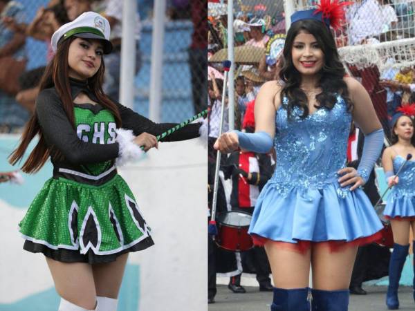 Muchas jóvenes exhibieron su talento y belleza con sus mejores trajes en la celebración de los 204 años de independencia patria.
