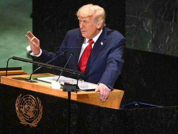 El presidente Donald Trump dio su discurso durante la Asamblea General de la ONU.
